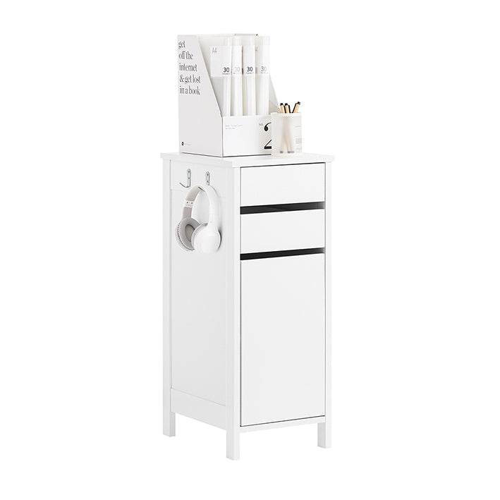 Aufbewahrungsschrank | schmaler Sideboard| Büroschrank | Nachttisch | Weiss - Palo24