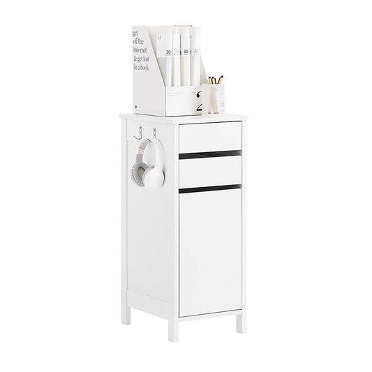 Aufbewahrungsschrank | schmaler Sideboard| Büroschrank | Nachttisch | Weiss - Palo24