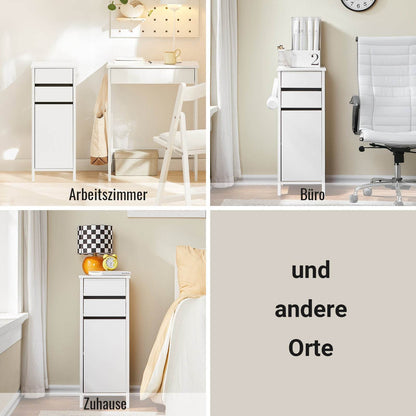Aufbewahrungsschrank | schmaler Sideboard| Büroschrank | Nachttisch | Weiss - Palo24