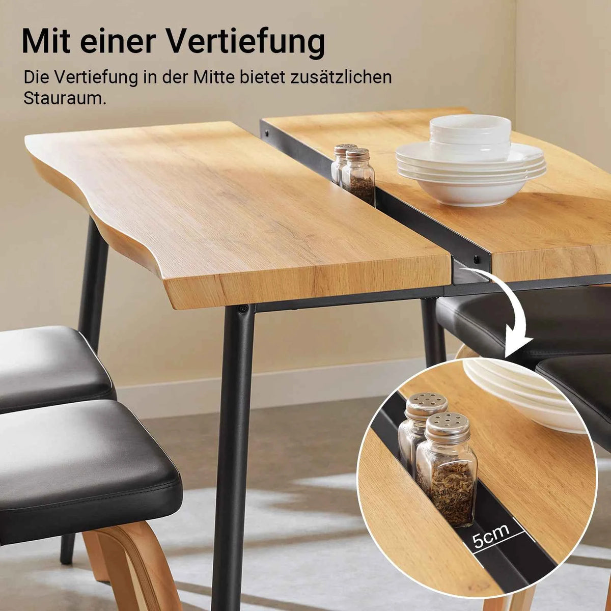 Esstisch | Küchentisch | Esszimmertisch für 4 Personen | Schreibtisch