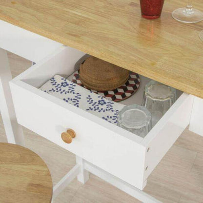 Bartisch Mit 2 Barhockern | Weiss-Natur - Palo24