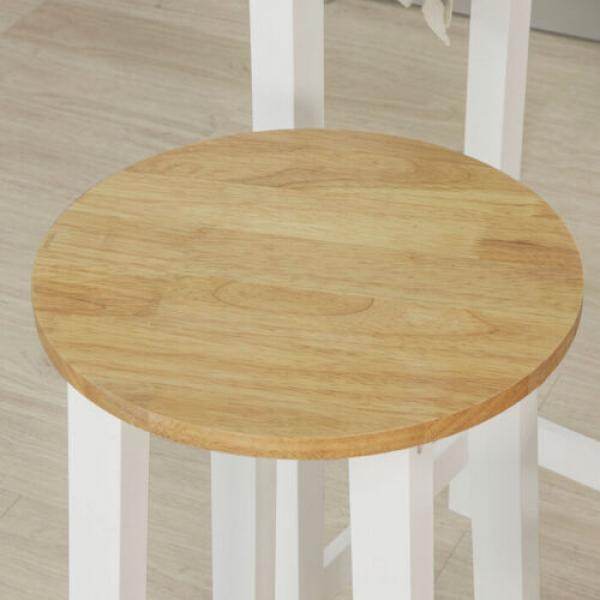 Bartisch Mit 2 Barhockern | Weiss-Natur - Palo24