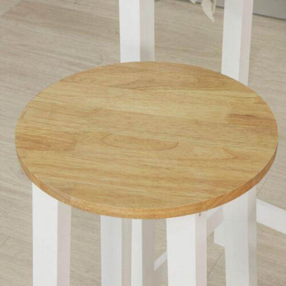Bartisch Mit 2 Barhockern | Weiss-Natur - Palo24