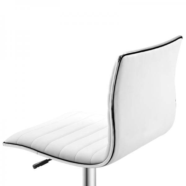 Friseurstuhl Salonstuhl Drehstuhl Höhenverstellbar, Weiss - Palo24