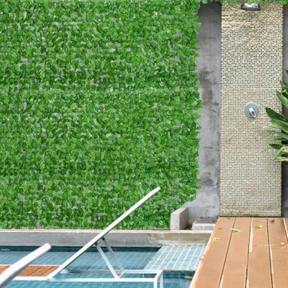 Sichtschutz Künstliche Hecke Wanddekoration 1x3m Hellgrün - Palo24