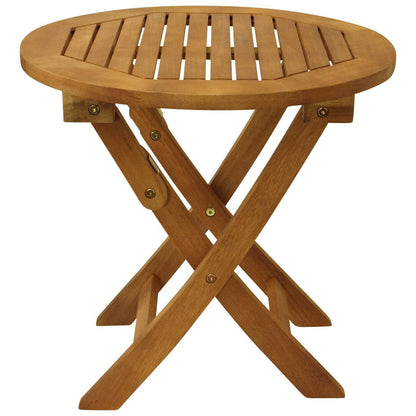 Klapp - Beistelltisch SAIGON 48cm rund, Eukalyptus geölt, FSC®-zertifiziert - Palo24