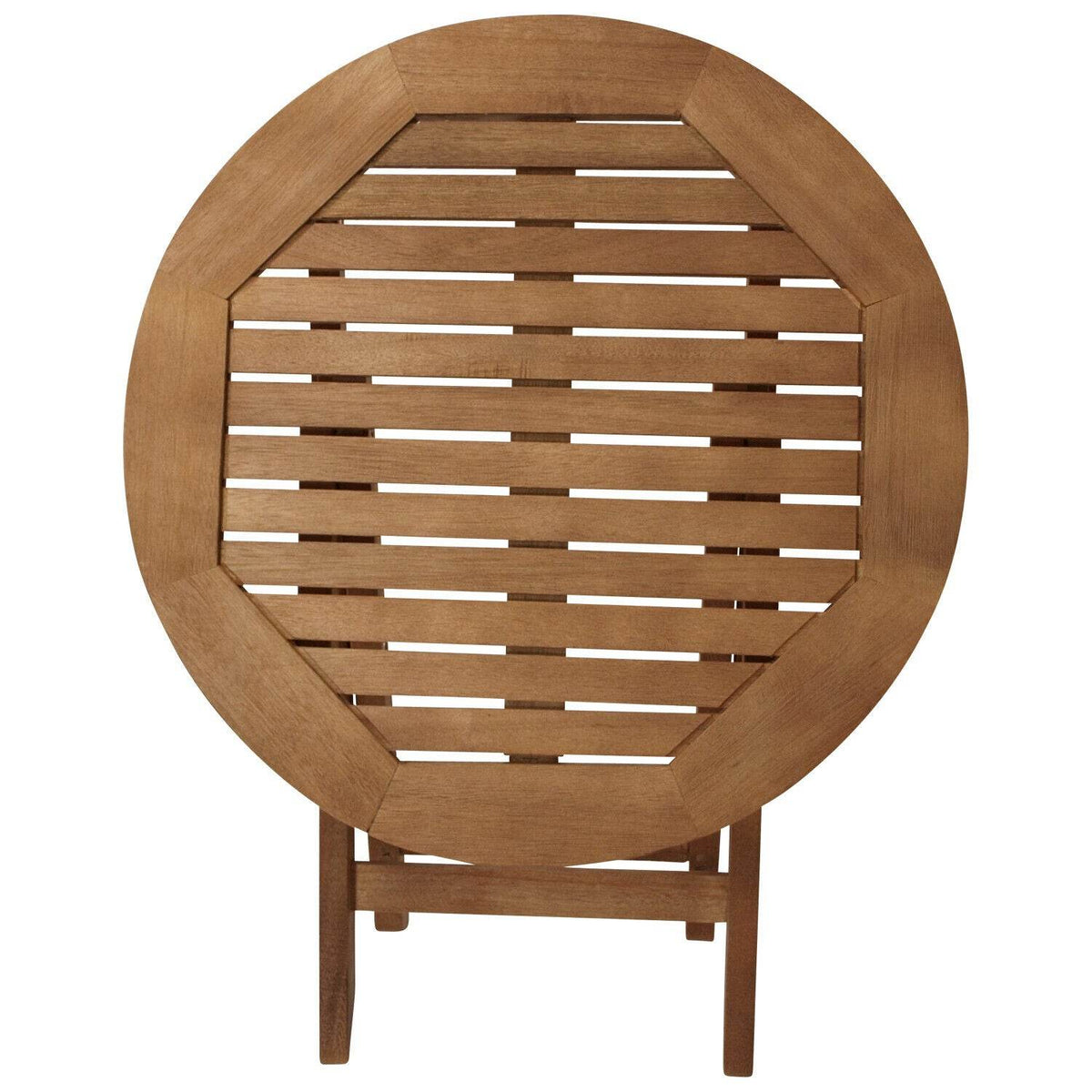 Klapp - Beistelltisch SAIGON 48cm rund, Eukalyptus geölt, FSC®-zertifiziert - Palo24