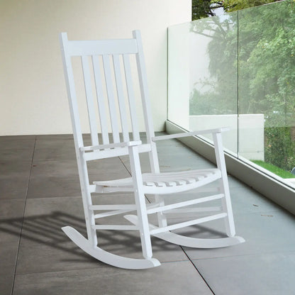 Chaise à bascule, balançoire, chaise de relaxation, chaise de jardin, accoudoir, blanc