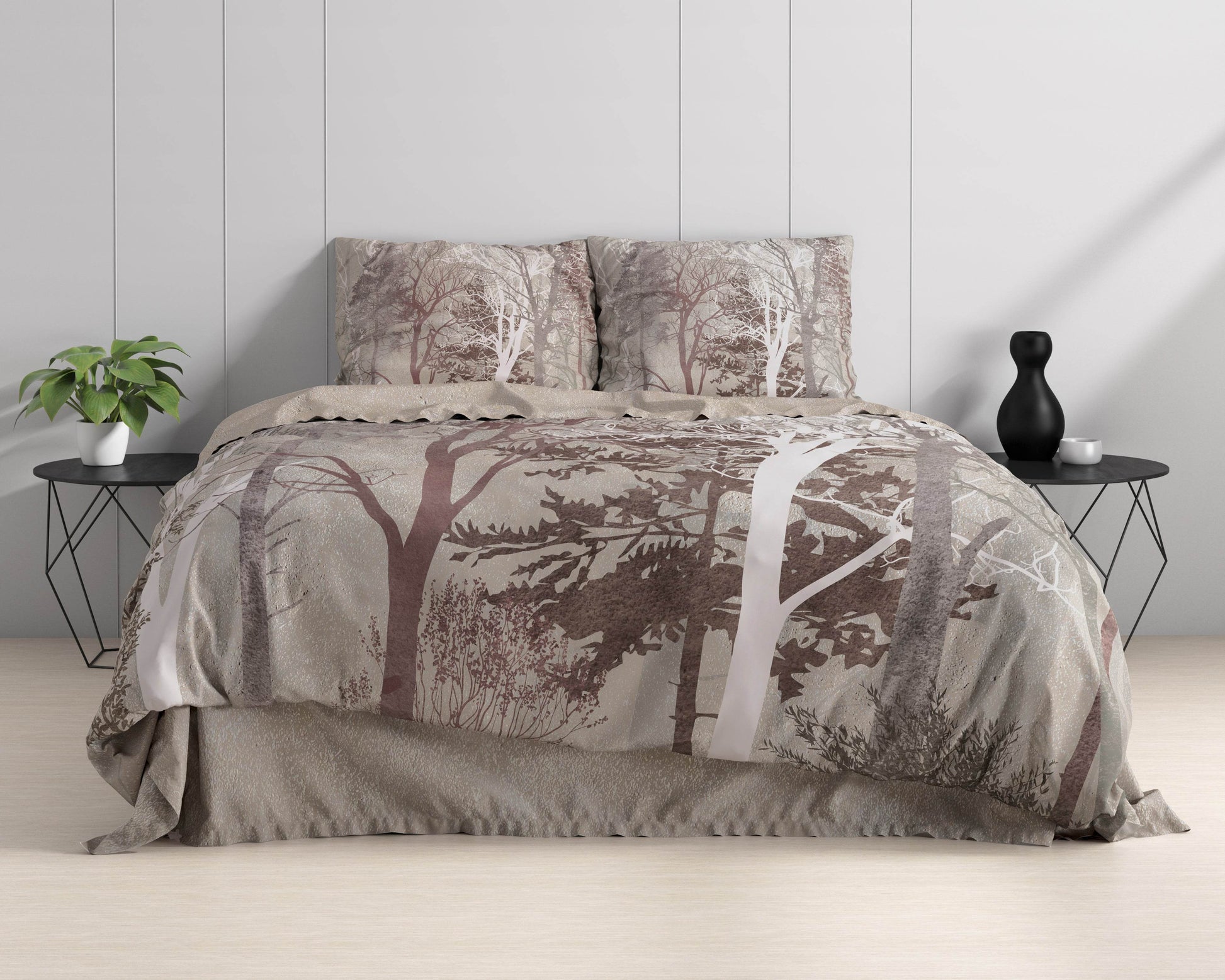 Bettbezug Indre Taupe 140 x 220 cm - Palo24