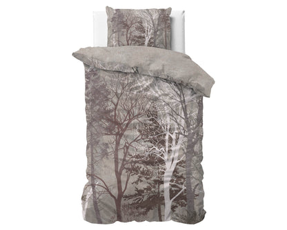 Bettbezug Indre Taupe 140 x 220 cm - Palo24