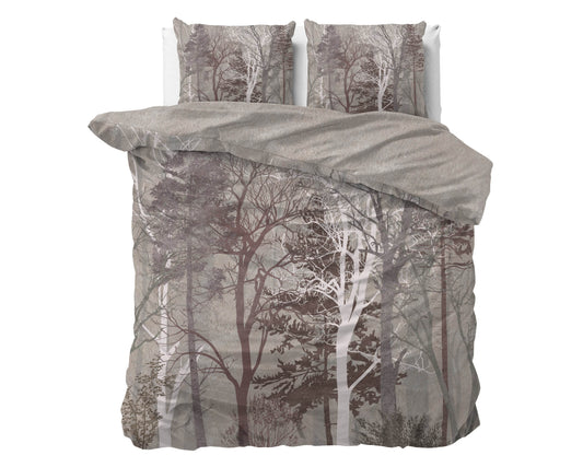 Bettbezug Indre Taupe 200 x 220 cm - Palo24