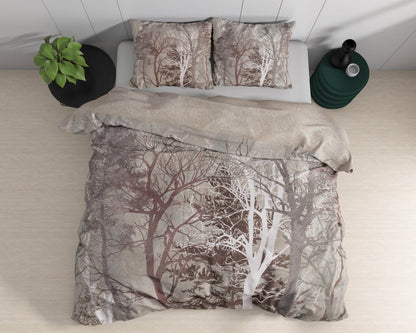 Bettbezug Indre Taupe 200 x 220 cm - Palo24