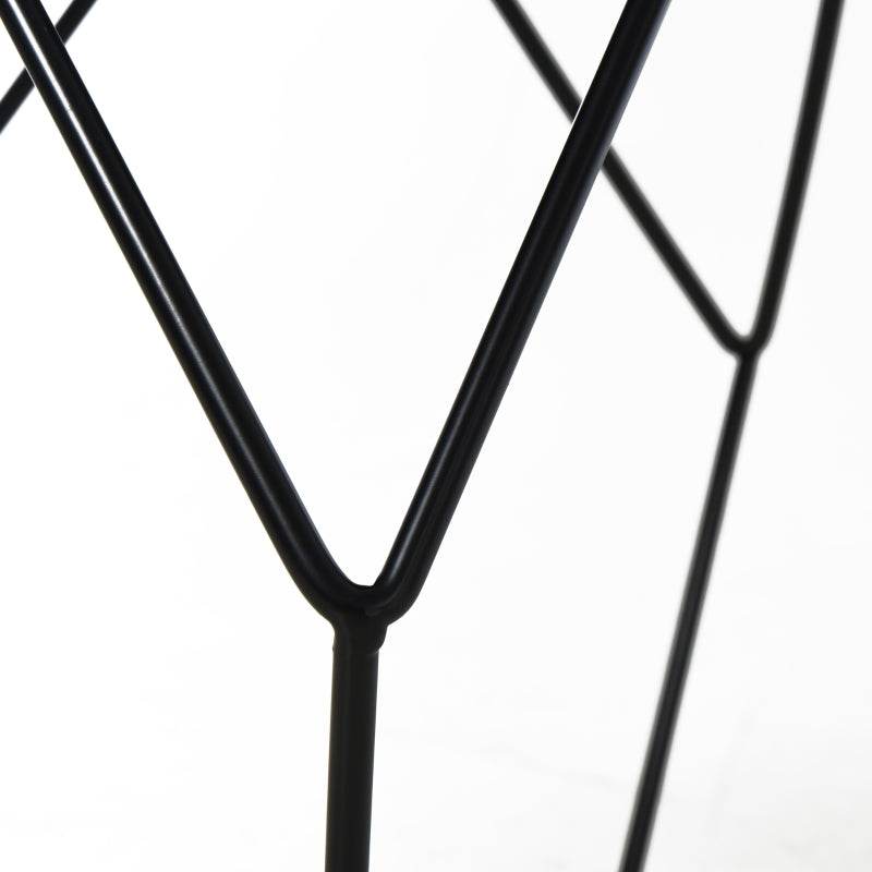Couchtisch im Industrie-Design, Couchtisch, Metalltisch, Schwarz - Palo24