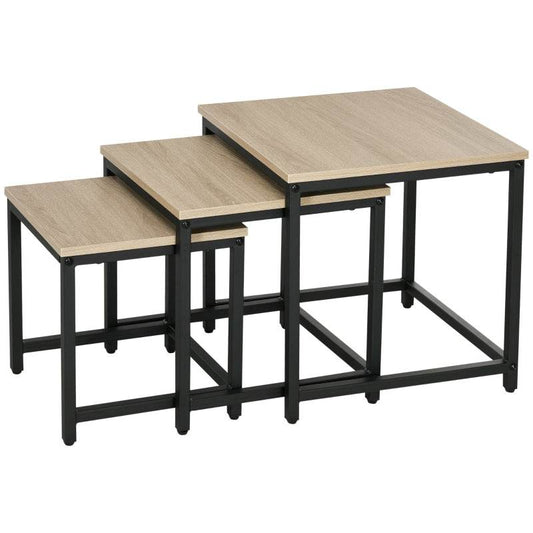 Satztisch 3er-Set Holzoptik - Palo24