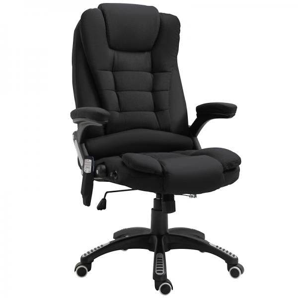 Massagesessel Chefsessel mit Massagefunktion Bürostuhl schwarz - Palo24