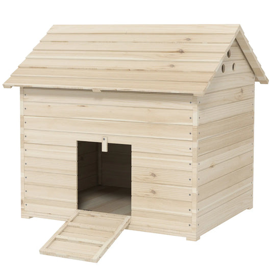 Entenstall Hühnerstall aus Massivholz 100 cm x 82,5 cm x 91 cm