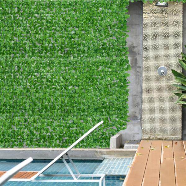 Sichtschutz Künstliche Hecke Wanddekoration 1.5x3m Hellgrün - Palo24