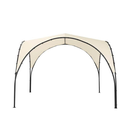 UV30 Faltpavillon | Partyzelt | Regen- & Sonnenschutz Gartenpavillon | Beige - Palo24
