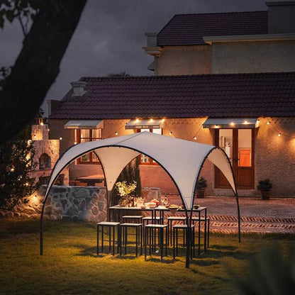 UV30 Faltpavillon | Partyzelt | Regen- & Sonnenschutz Gartenpavillon | Beige - Palo24