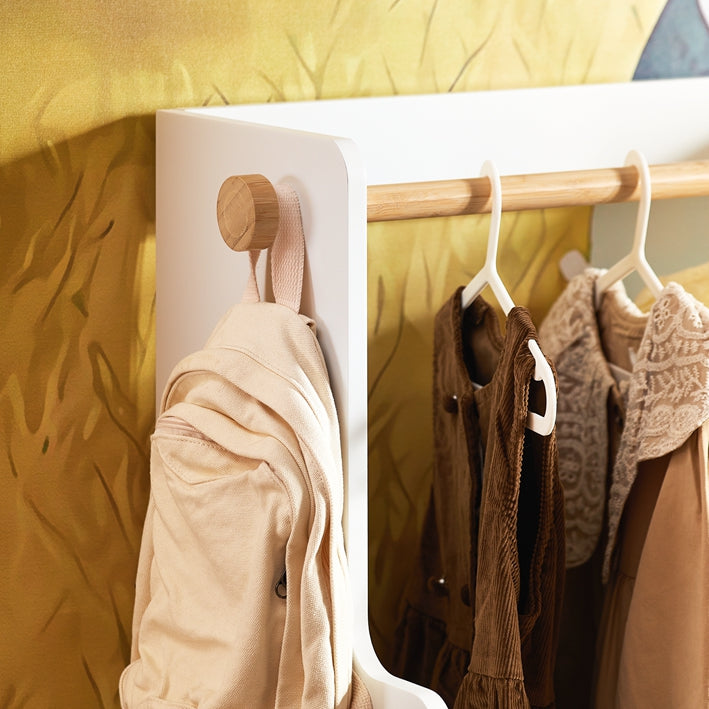 Kinder Kleiderschrank Grün Weiß