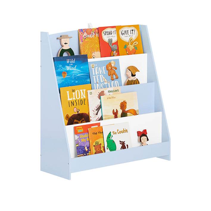 Kinder Bücherregal | Zeitungsständer | Büchergestell Hellblau - Palo24