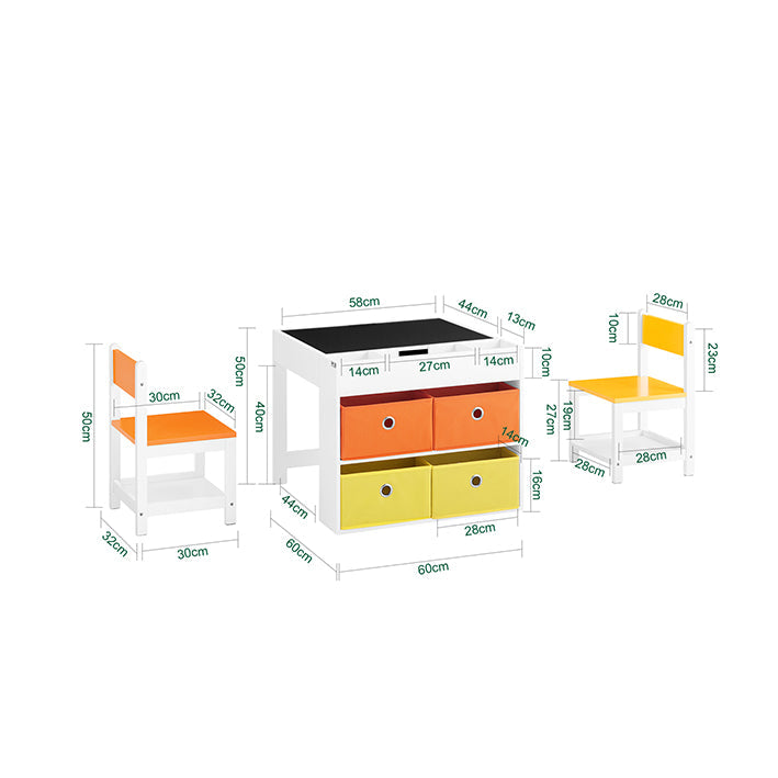 Kindertisch mit 2 Stühlen