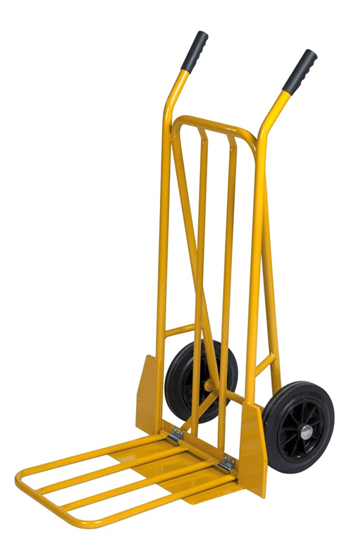Gepäck- & Sackkarre, 555x780x1110mm (BxLxH), bis 250kg belastbar Gelb - Palo24