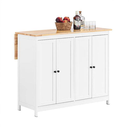 Kücheninsel mit erweiterbarer Arbeitsfläche | Küchenschrank | Sideboard - Palo24