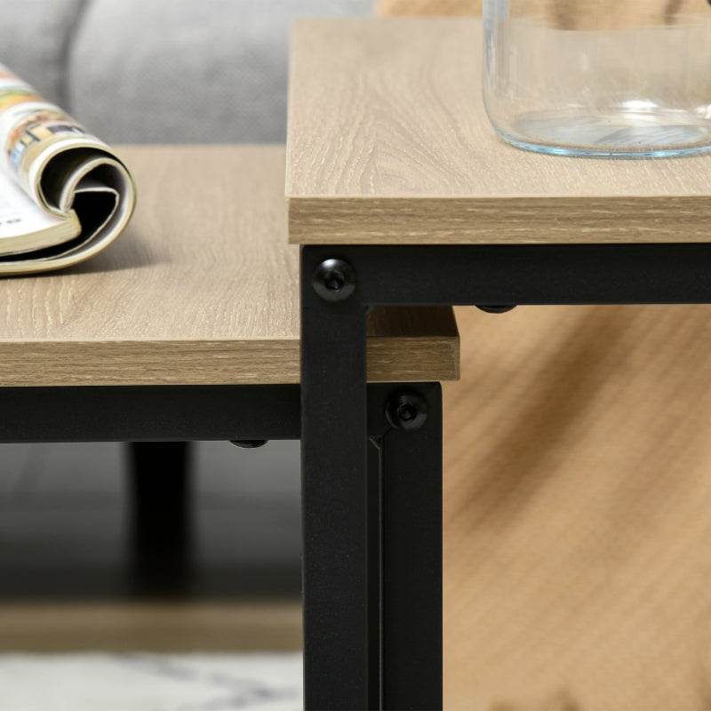Satztisch 3er-Set Holzoptik - Palo24