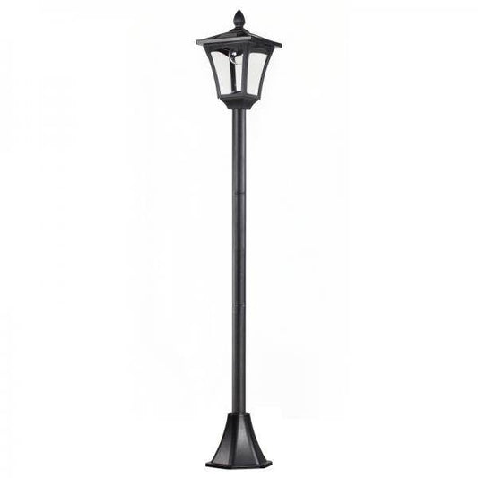 Solar Gartenlaterne Laterne Wegleuchte mit LED 40 Lumen Schwarz 18 x 18 x 160cm - Palo24