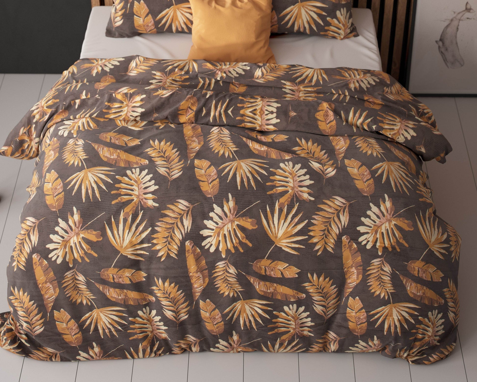 Bettbezug Luisa Gold 140x220 cm - Palo24