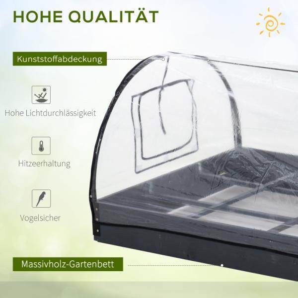 Gewächshaus mit Fenster 12 Gitter Treibhaus Tomatenhaus Frühbeet PVC Stahl Transparent 120 x 79 x 53 cm - Palo24
