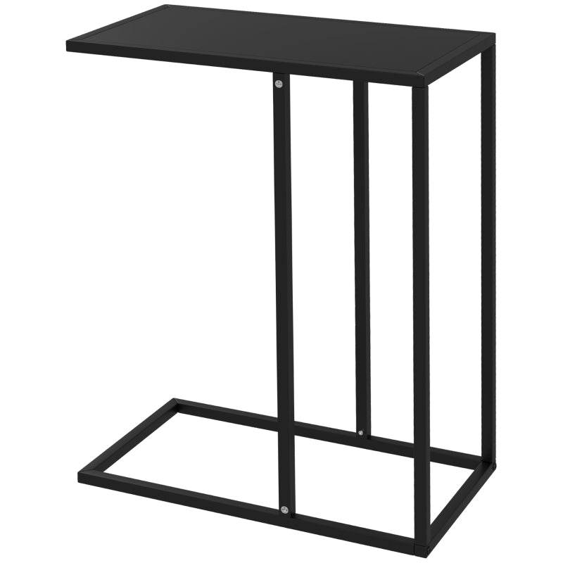Beistelltisch Laptoptisch C-Form Schwarz - Palo24