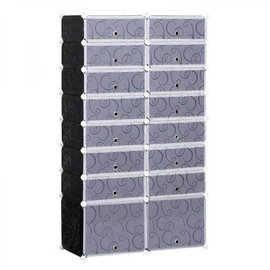Schuhschrank DIY Schuhregal Regalsystem 16 Würfel - Palo24