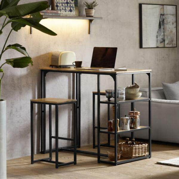 Bartisch Mit 2 Stühlen | Bartisch Set | 3-Teilig - Palo24