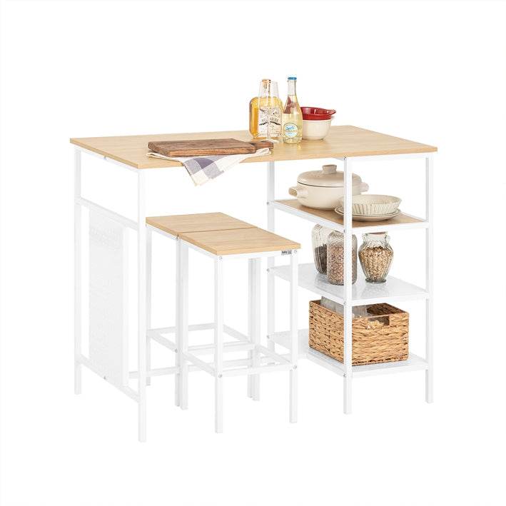 Bartisch Set 3-teilig | Esstisch | Bistrotisch mit 2 Stühlen | Sitzgruppe - Palo24
