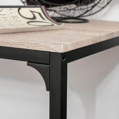 Bartisch mit 2 Stühlen, 3-teiliges Tischset, Barstuhl, Barhocker, MDF, Natur, Schwarz - Palo24
