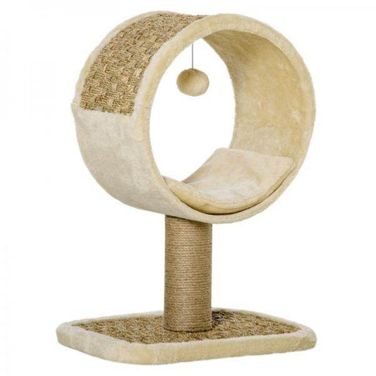 Katzenkratzbaum Klein Katzenbaum Katzenspielzeug Kletterbaum Jute Khaki+Hellbraun - Palo24