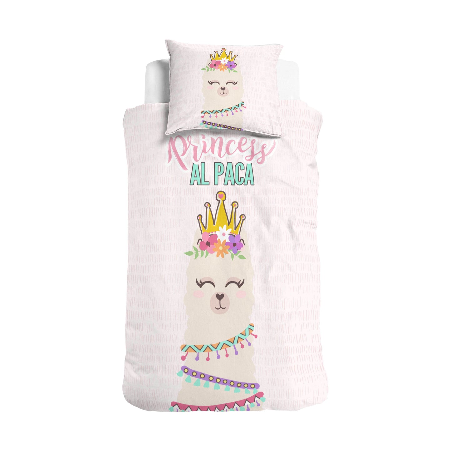 Bettbezug Princess Al Paca rosa 140 x 220 cm - Palo24