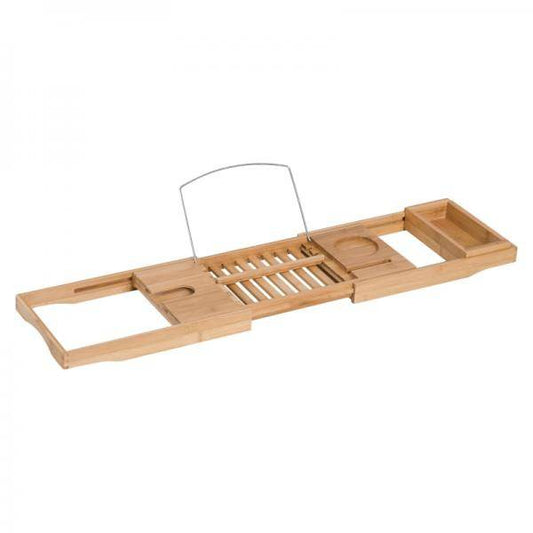 Badewannenablage 75-109cm Wannenauflage Wannenbrücke Bambus - Palo24