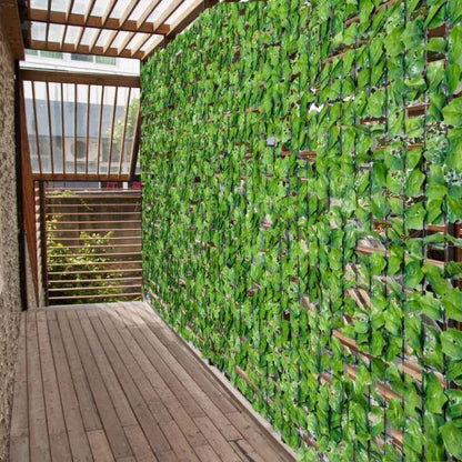 Sichtschutz Künstliche Hecke Wanddekoration 1.5x3m Hellgrün - Palo24