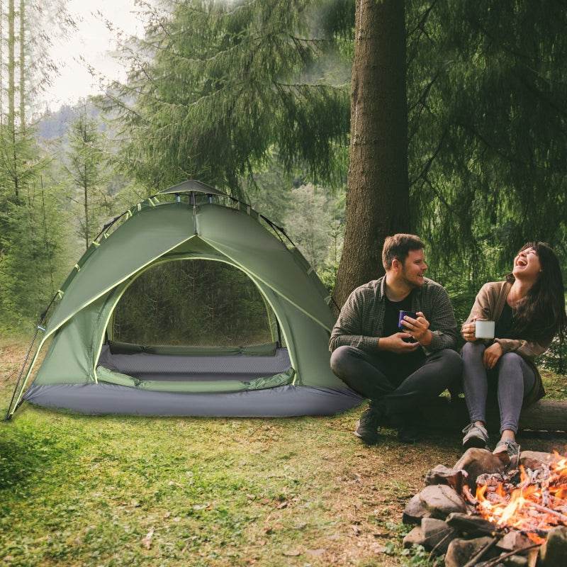 Doppelzelt Campingzelt 2 Türen wasserdicht Tragetasche - Palo24