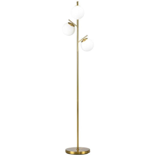 Stehleuchte 3 Lampenschirmen Gold - Palo24