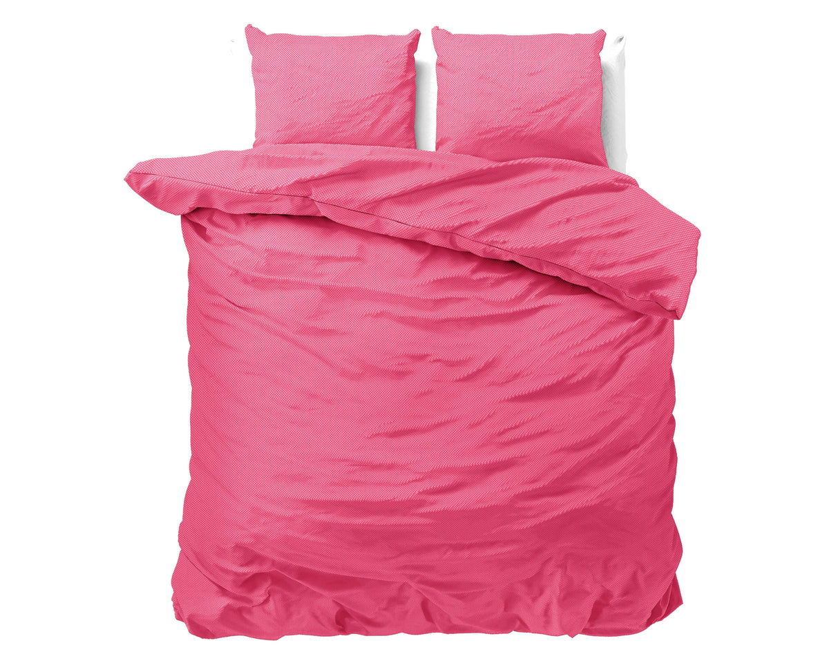 Bettbezug Satin Point rosa 140 x 220 cm - Palo24
