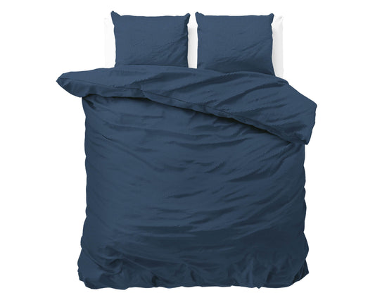 Bettbezug Satin Point Navy 200 x 220 cm - Palo24