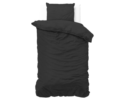 Bettbezug Satin Point Schwarz 140 x 220 cm - Palo24