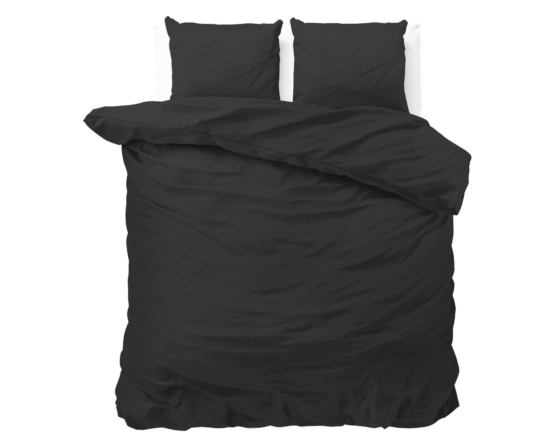Bettbezug Satin Point Schwarz 200 x 220 cm - Palo24