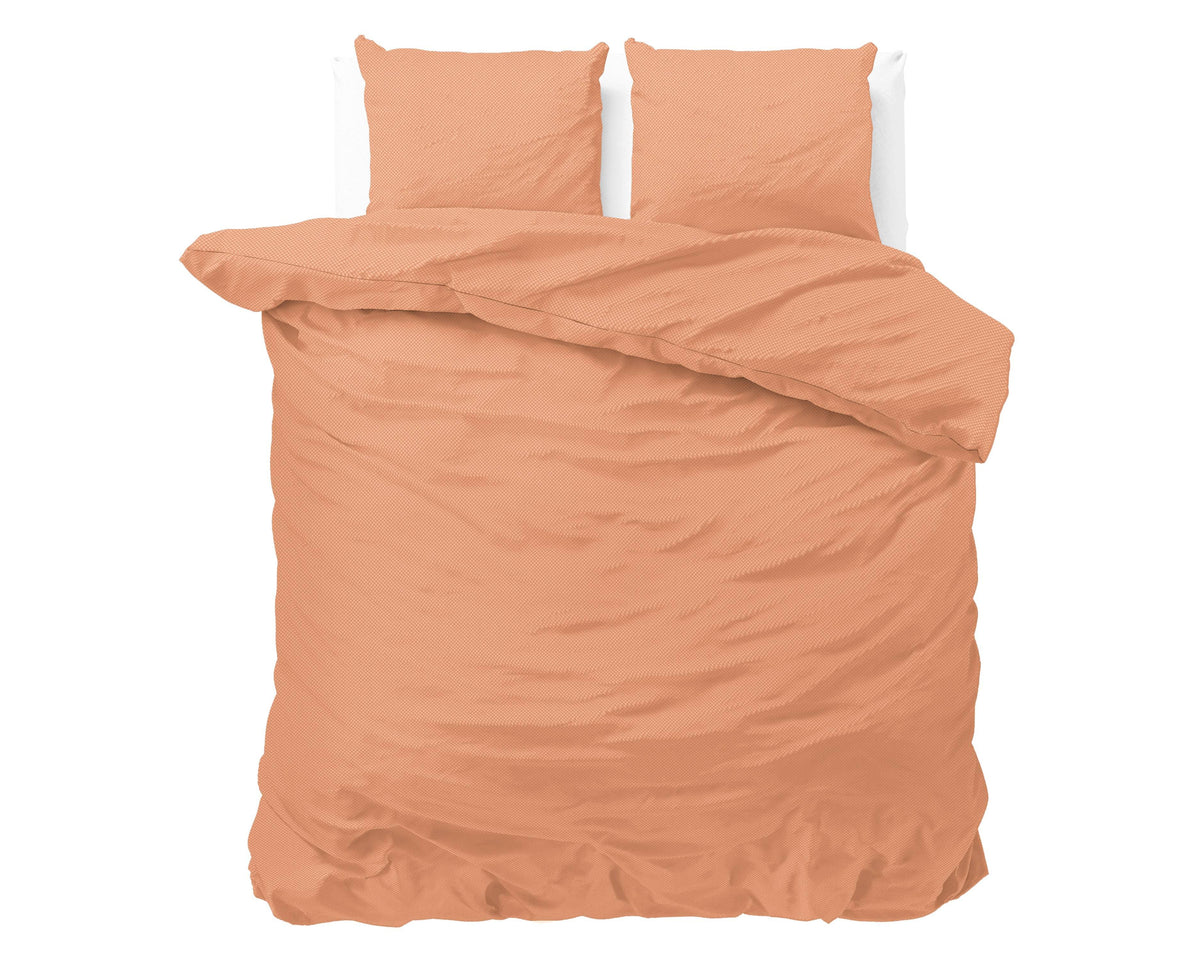 Bettbezug Satin Point Pastel Orange 200 x 220 cm - Palo24