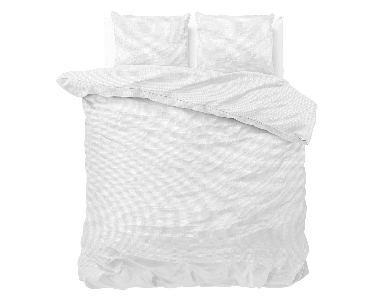 Bettbezug Satin Point Weiss 200 x 220 cm - Palo24