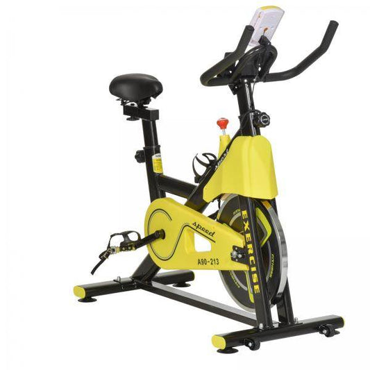 Heimtrainer Fahrrad Spinning Rad Hometrainer Fahrrad Ergometer Gelb - Palo24